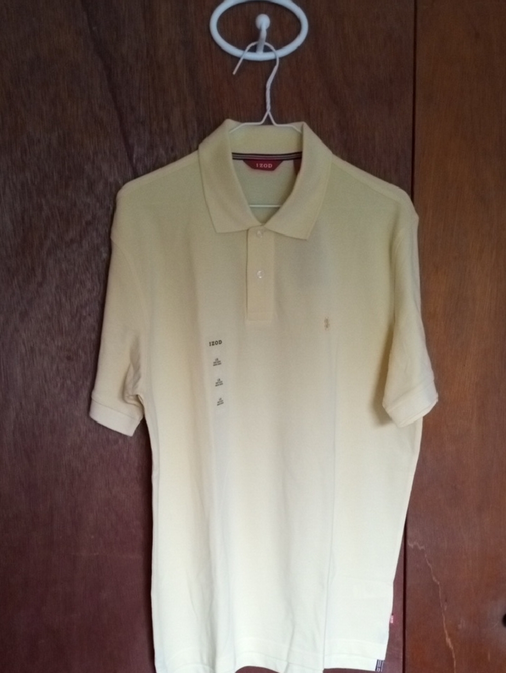 Izod Men's Pale Yellow Polo Shirt